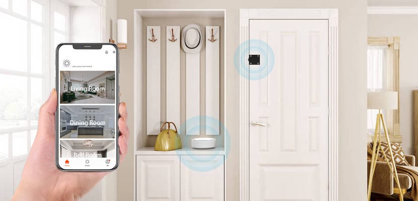 无线门磁传感器支持手机APP监控
